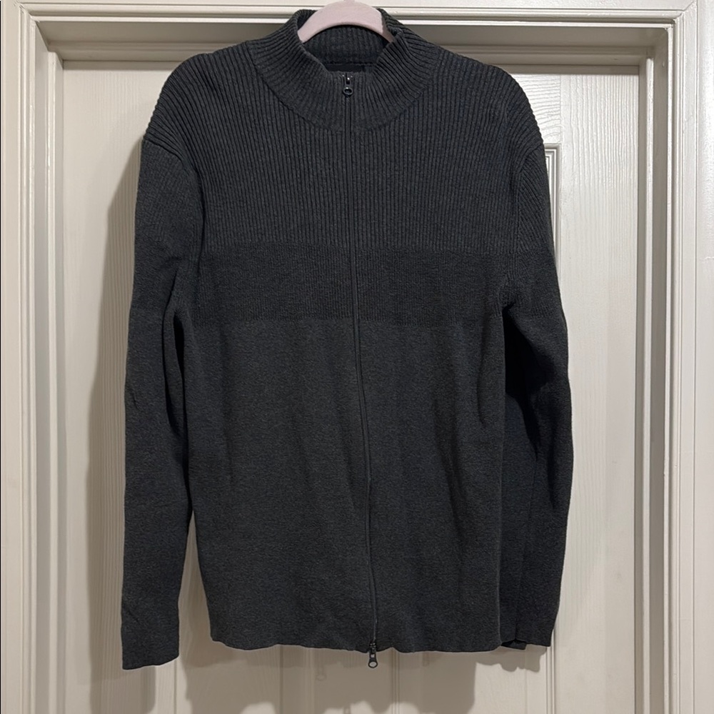 Express Gray Zip Up Sweater